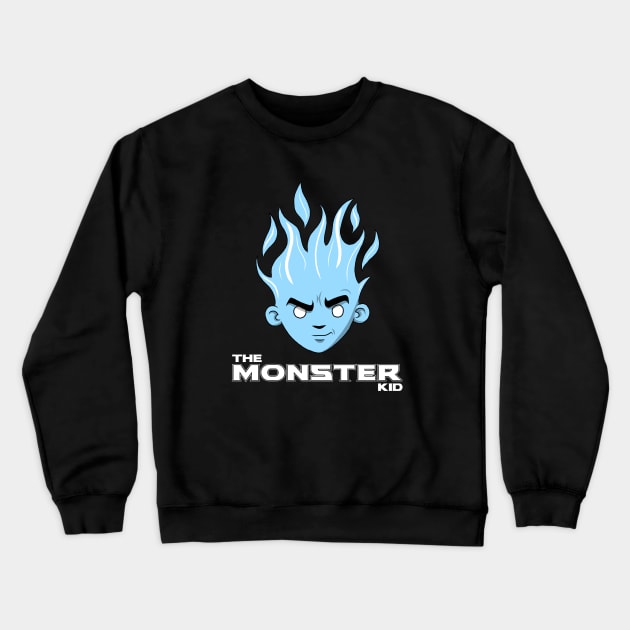 The Monster Kid (Black and Blue) Crewneck Sweatshirt by DaleMettam